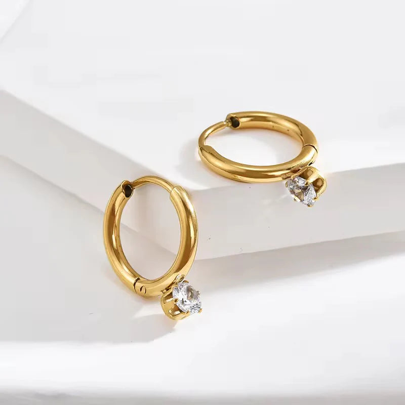 Celestia Charm Hoop Earrings