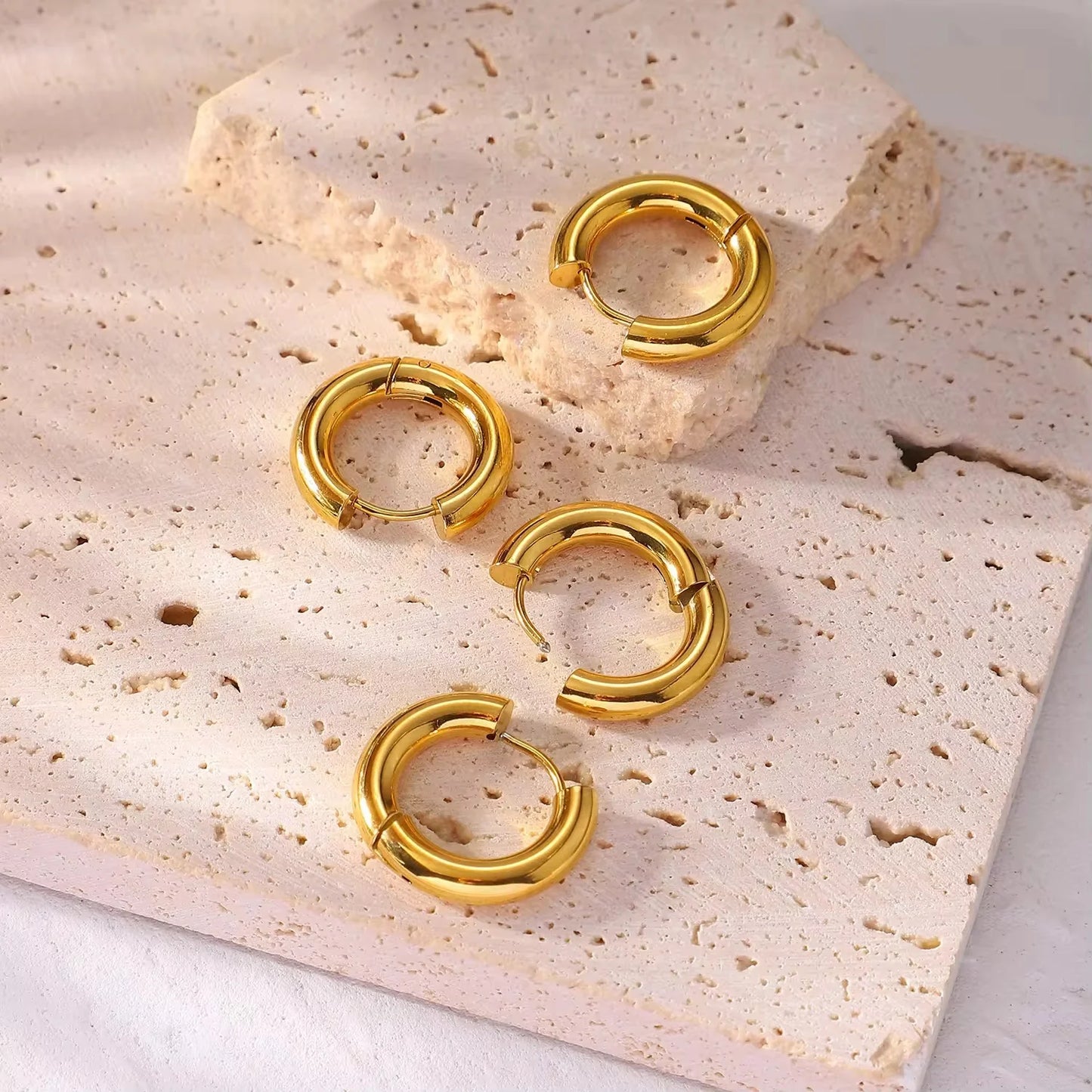 Luxe Tube Hoop Earrings