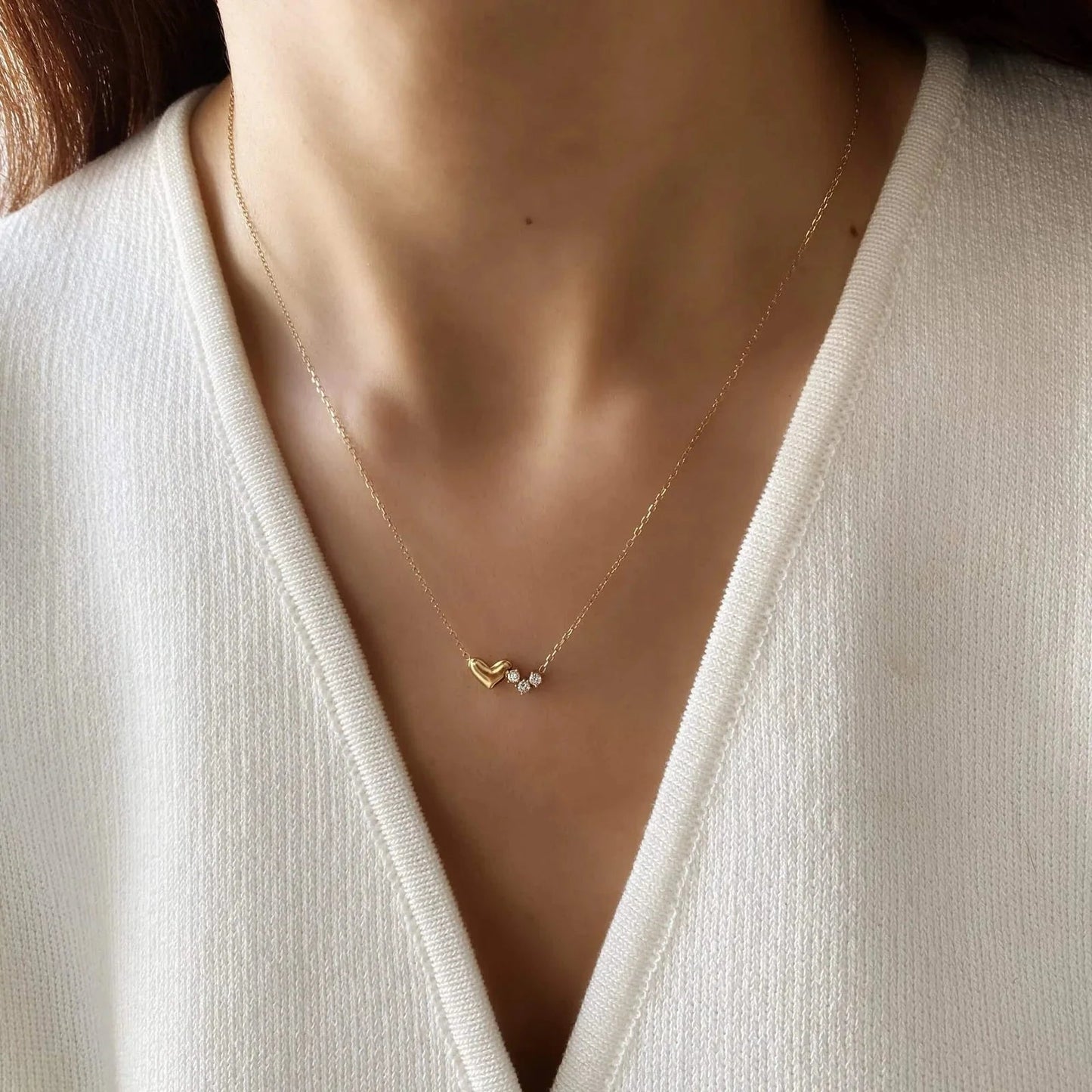 Amora Heart Necklace - Zenee - Necklaces