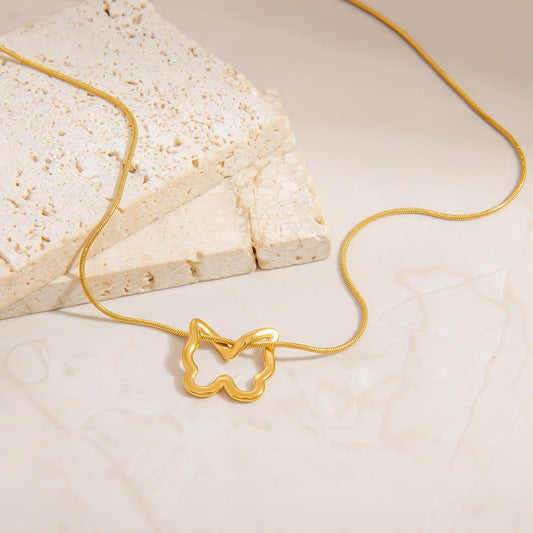 Aurelia Butterfly Necklace - Zenee - Necklaces