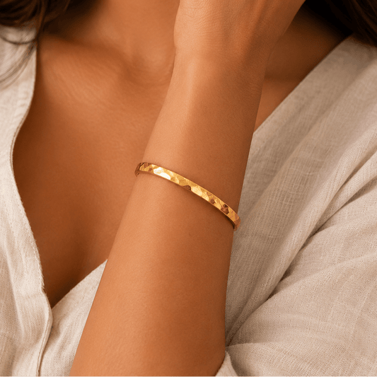 Auric Facet Bangle - Zenee - Bracelets