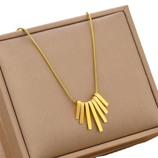 Aurielle Drop Bar Necklace - Zenee - Necklaces