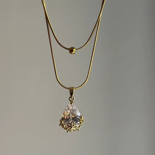 Bloom Drop Pendant Necklace - Zenee-Necklaces