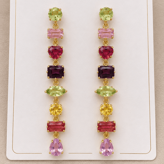 Candy Prism Drop Earrings - Zenee - Earrings