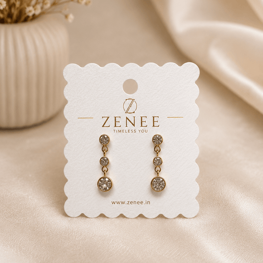 Celestia Drop Earrings - Zenee - Earrings