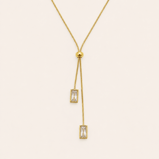 Liora Drop Slider Necklace - Zenee - Necklaces