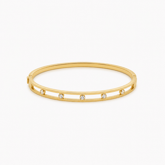 Luna Crystal Baby Bangle - Zenee - Bracelets