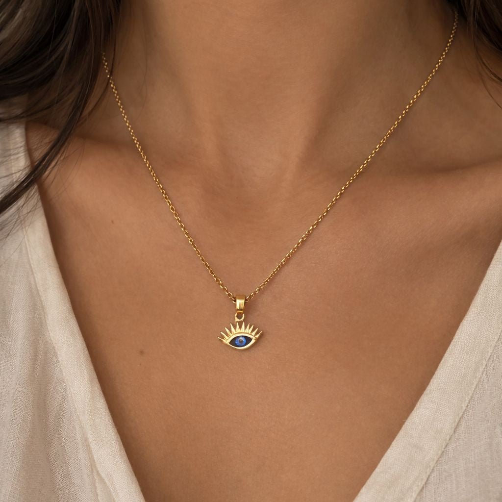 Nazra Eye Charm Necklace - Zenee - Necklaces