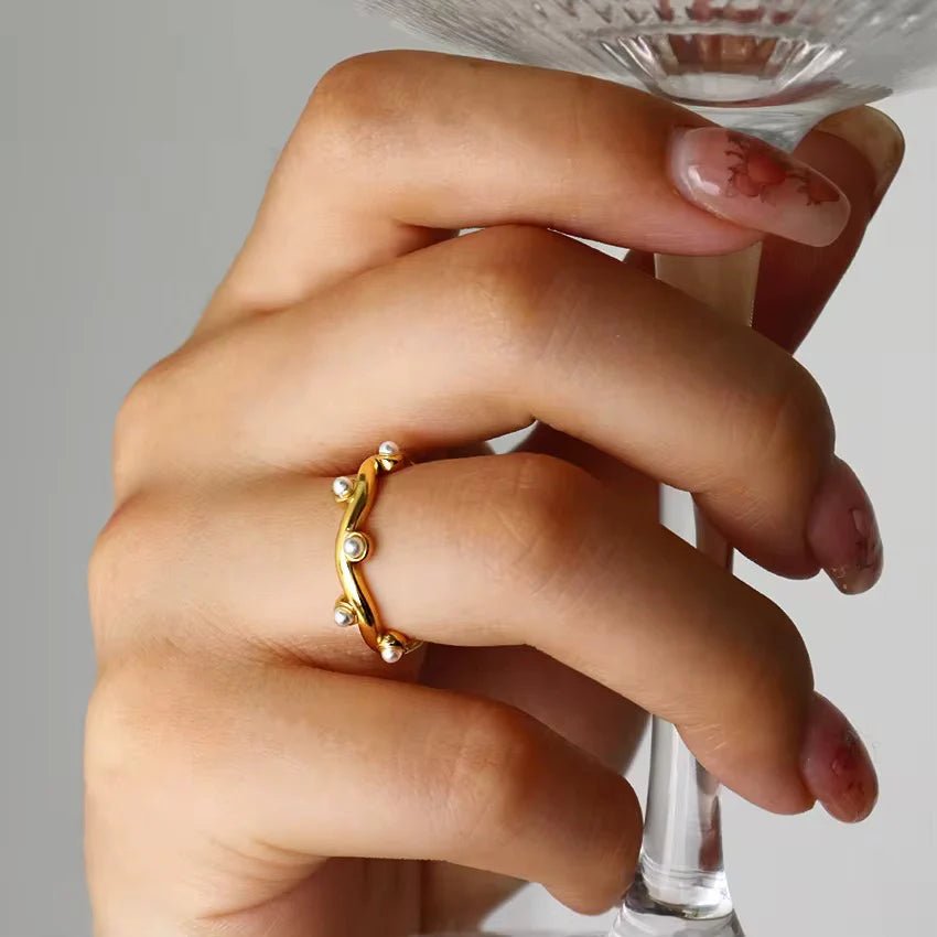 Pearl Drift Ring - Zenee - Rings