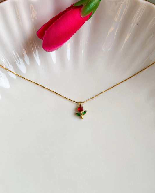 Roselle Bloom Necklace - Zenee - Necklaces