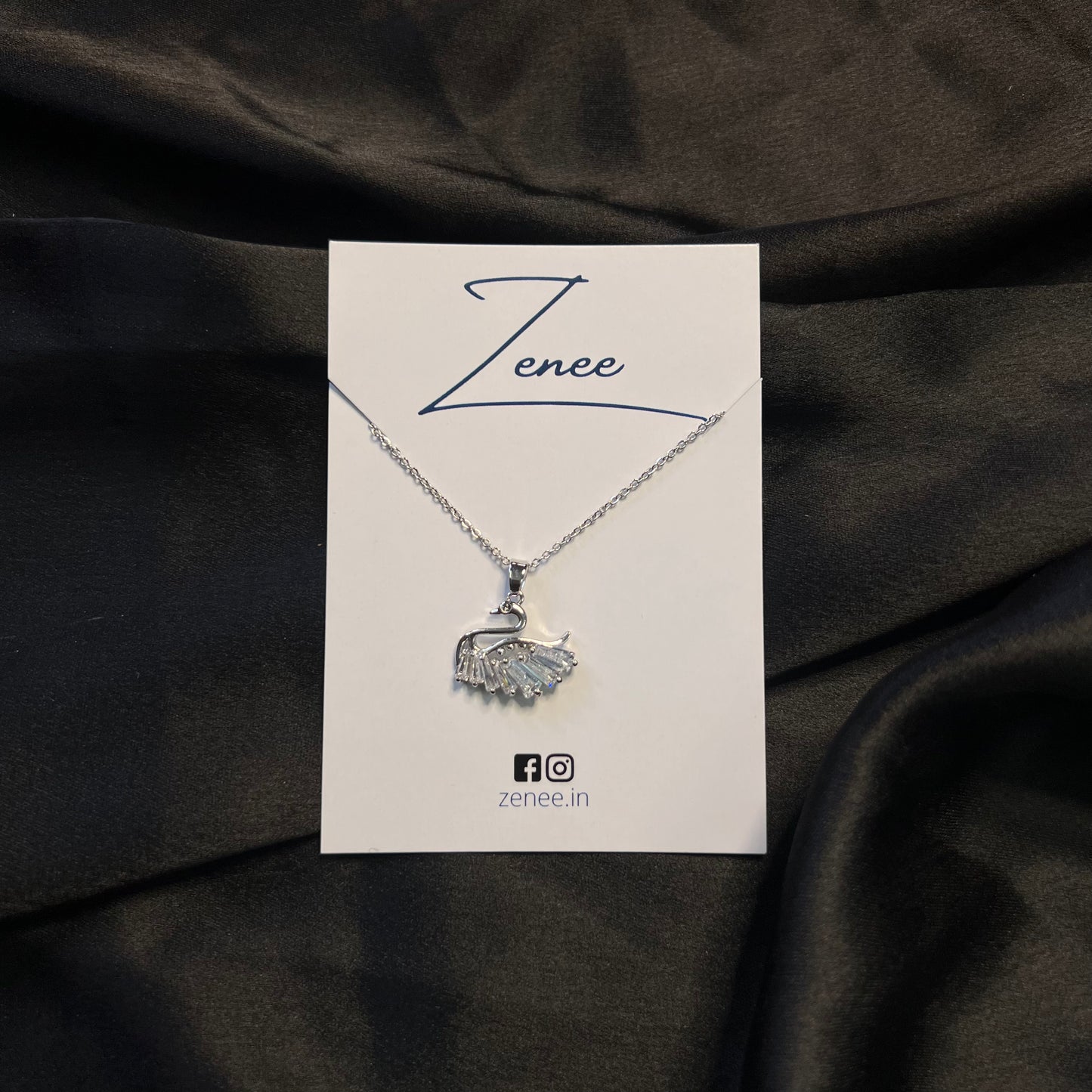 Swan With Crystal Necklace