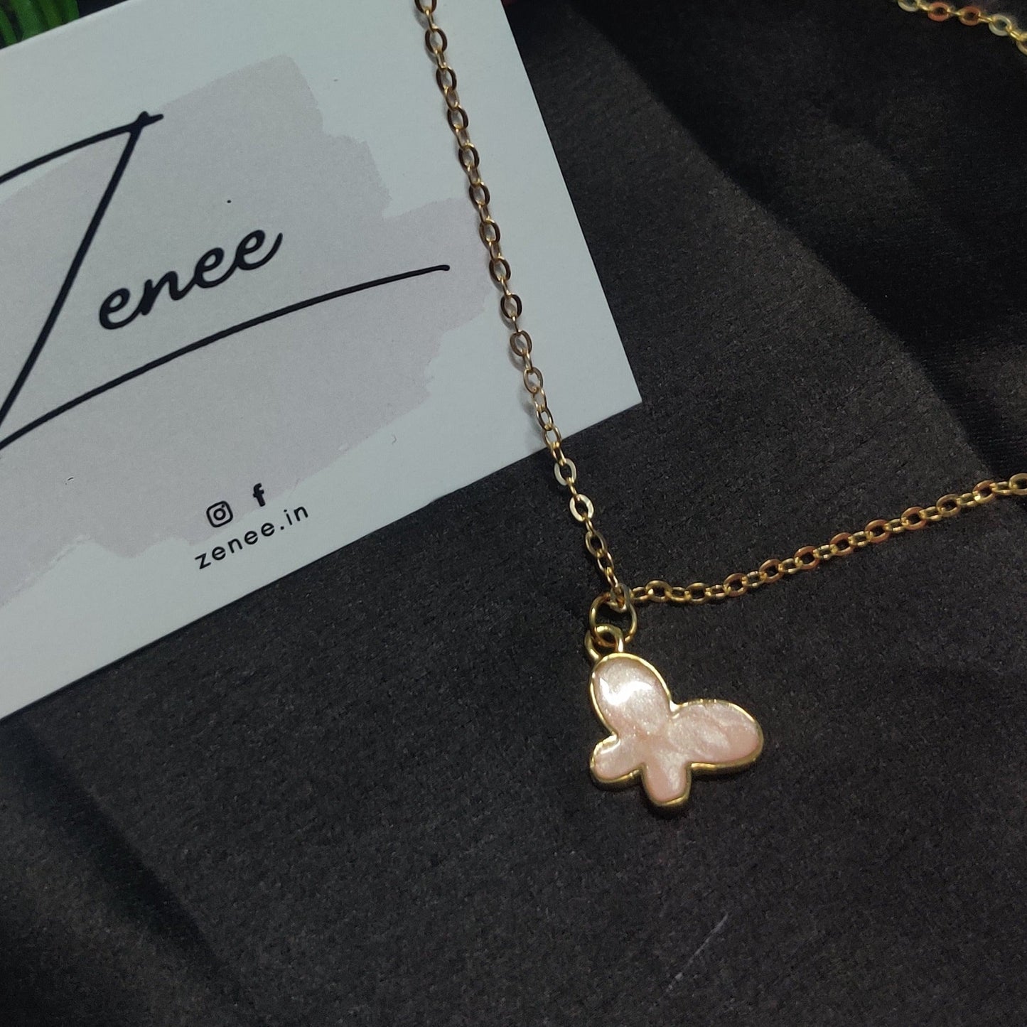 Butterfly Pendant Necklace - Zenee.in-Necklaces