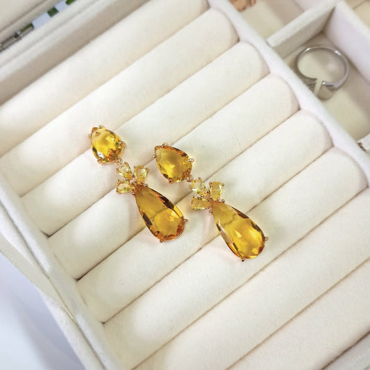 Dazzling Crystal Earrings - Zenee-Earrings