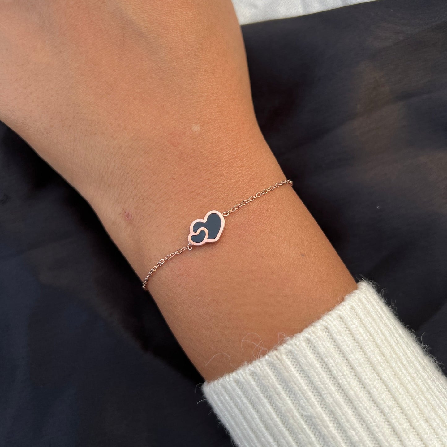 Dual Heart Bracelet - Zenee-Bracelets