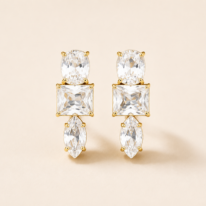 Celestia Crystal Drop Earrings