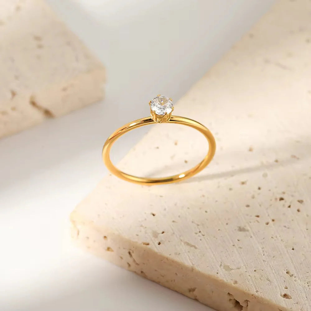 Solenne Solitaire Ring