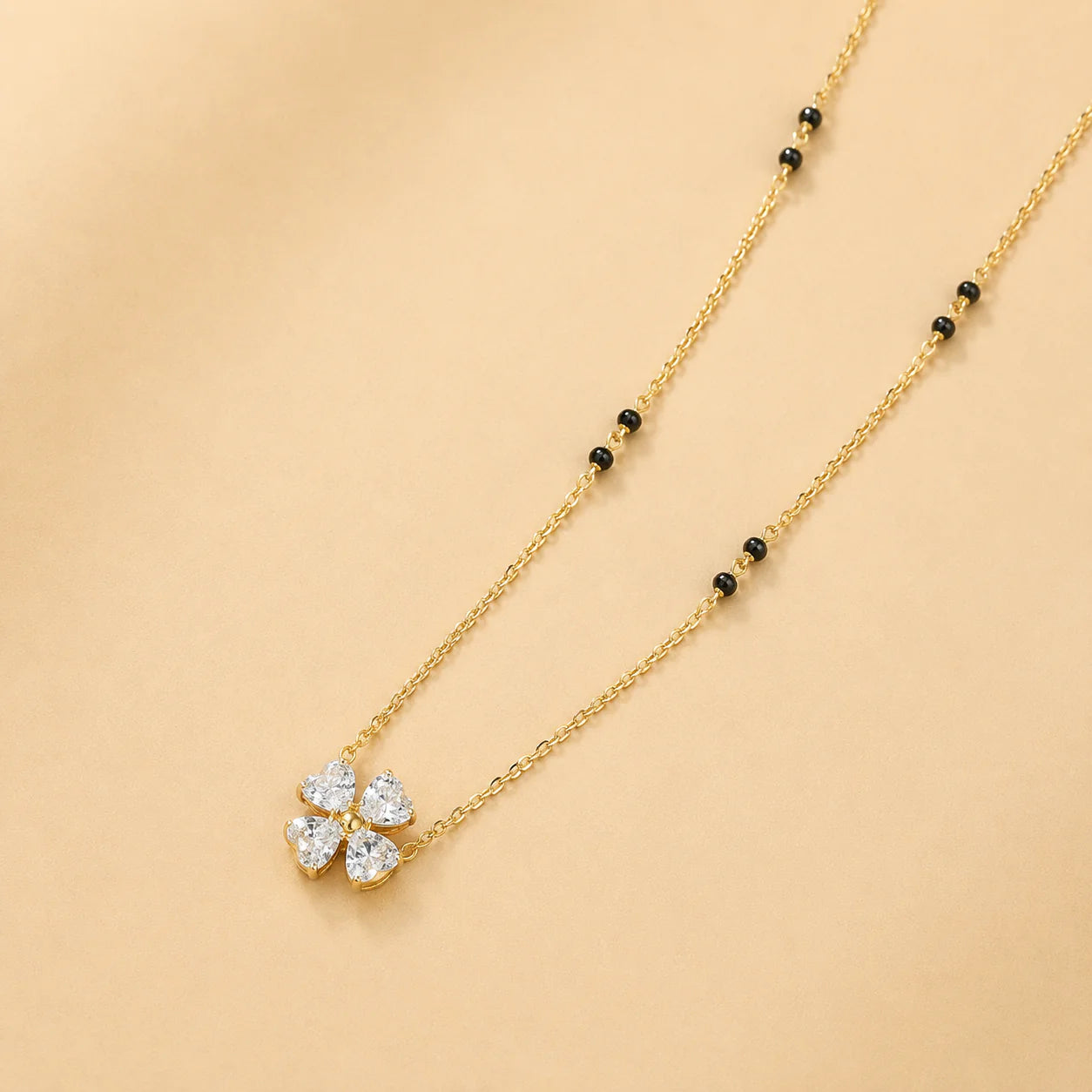Astera Clover Mangalsutra Necklace