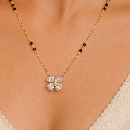 Astera Clover Mangalsutra Necklace