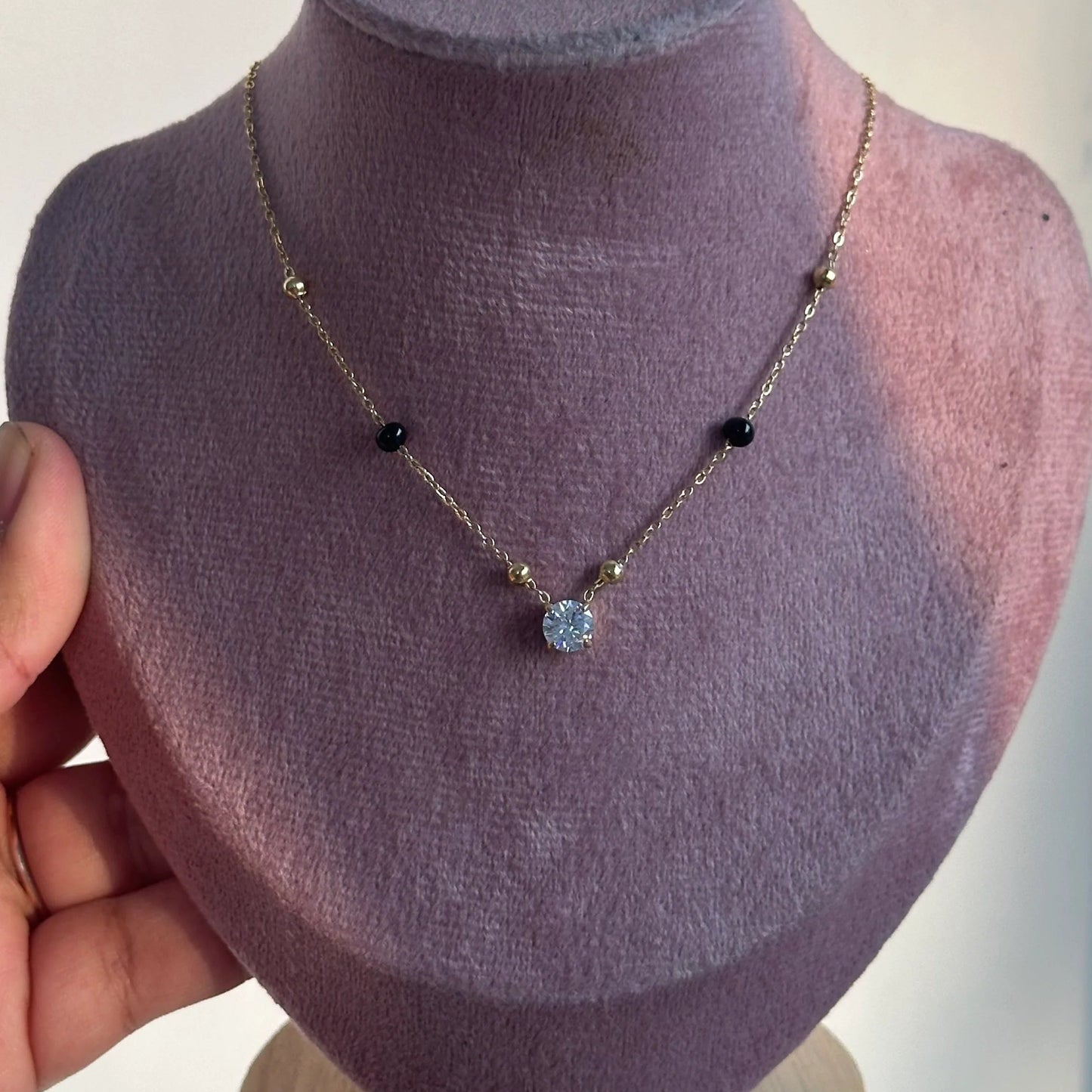 Celeste Solitaire Mangalsutra Necklace