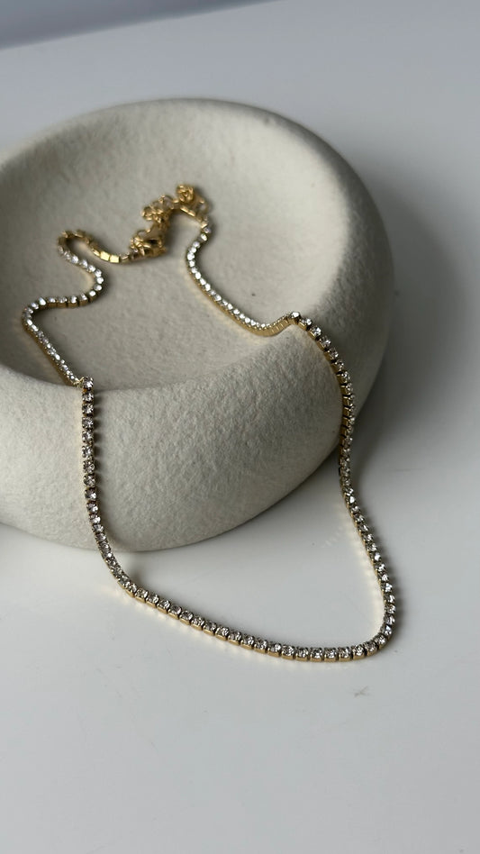 Celestia Tennis Crystals Necklace