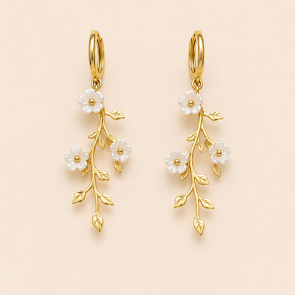 Ivory Blossom Drop Earrings