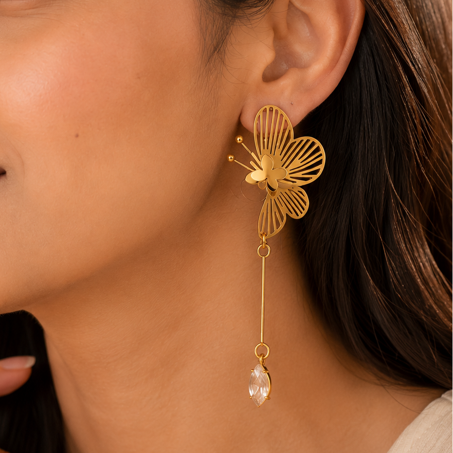 Golden Flutter Earrings