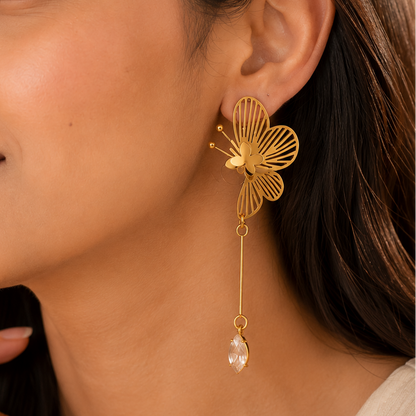 Golden Flutter Earrings