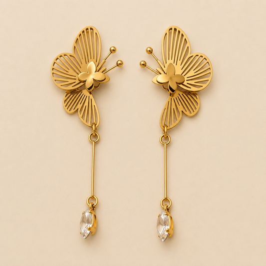 Golden Flutter Earrings