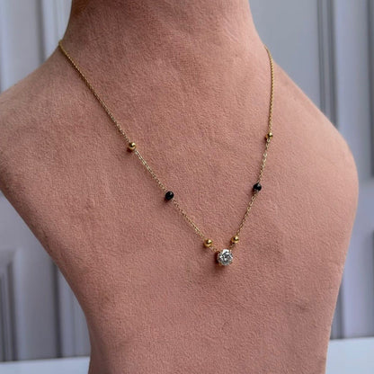 Celeste Solitaire Mangalsutra Necklace
