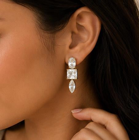 Celestia Crystal Drop Earrings