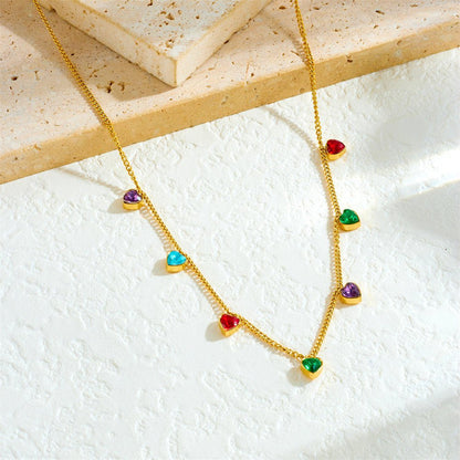 Amora Candy Heart Necklace - Zenee - Necklaces