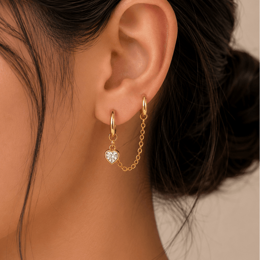 Amora Chain Link Earrings - Zenee - Earrings