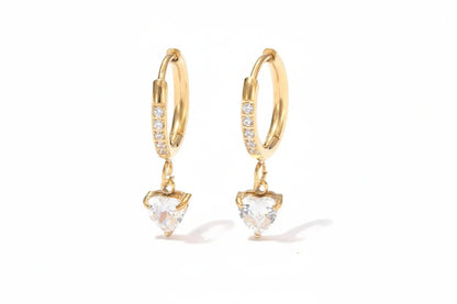 Amora Sparkle Drop Hoops - Zenee - Bracelets