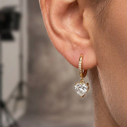 Amora Sparkle Drop Hoops - Zenee - Bracelets