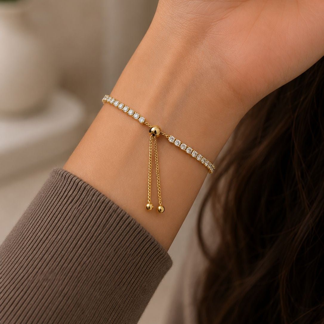 Amoura Heart Tennis Bracelet - Zenee - Bracelets