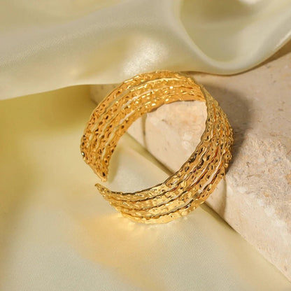 Auric Texture Cuff - Zenee - Bracelets