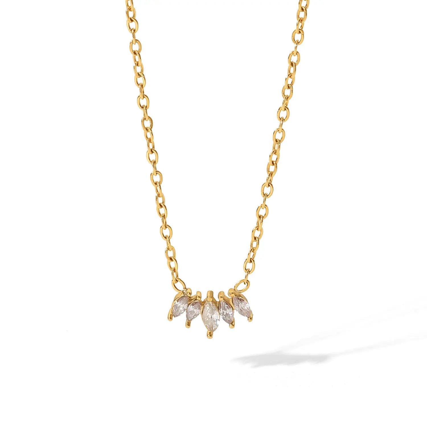 Aurielle Marquise Necklace - Zenee - Necklaces