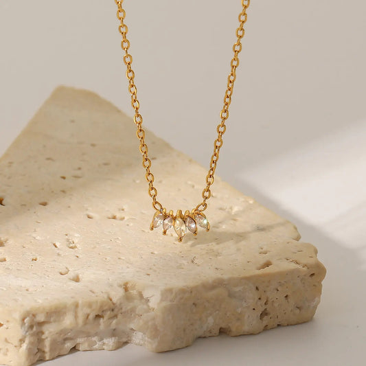 Aurielle Marquise Necklace - Zenee - Necklaces