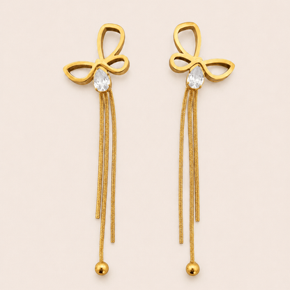 Aurielle Tassel Drop Earrings - Zenee-Earrings
