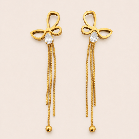 Aurielle Tassel Drop Earrings - Zenee-Earrings