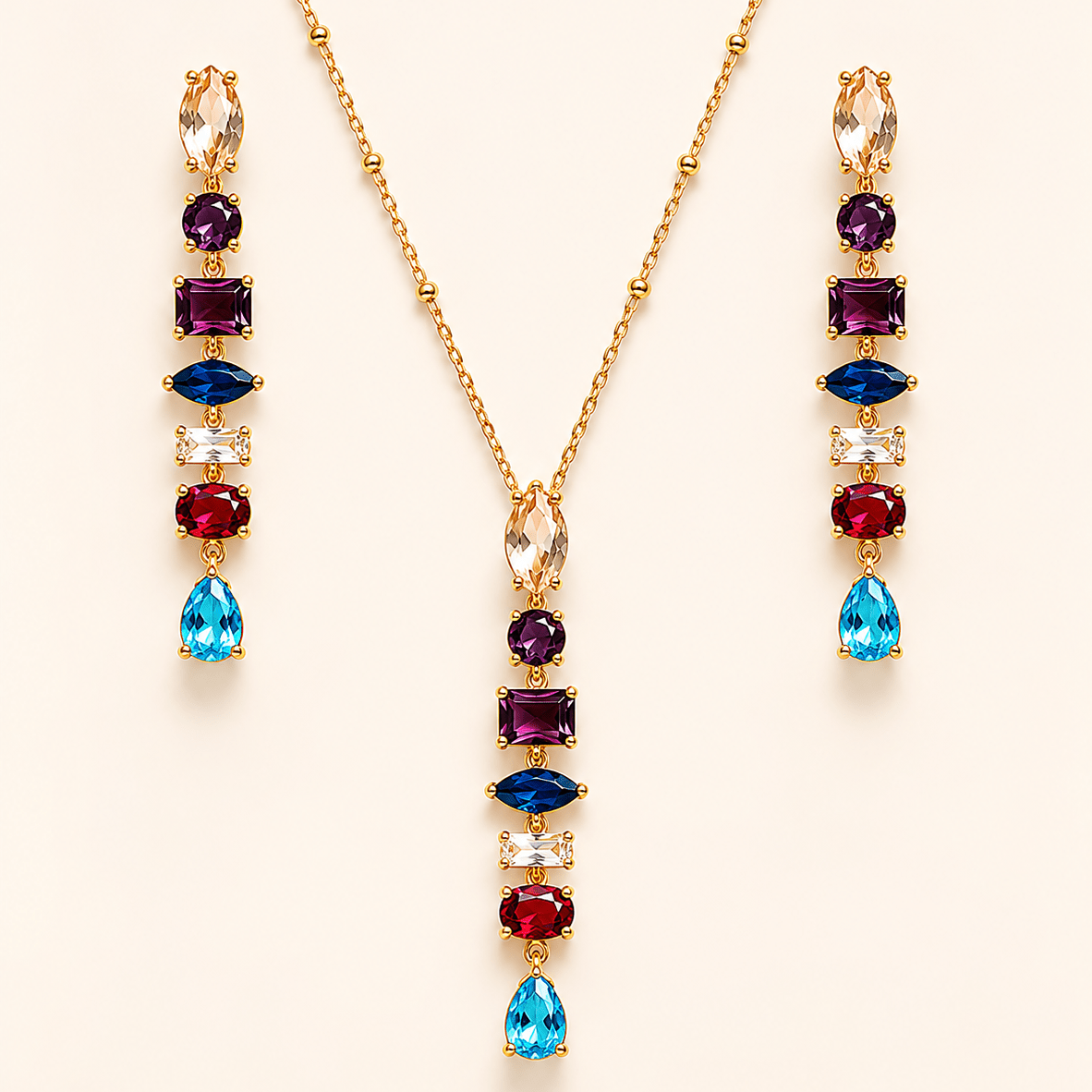 Aurora Prism Jewelry Set - Zenee - Jewelry Sets