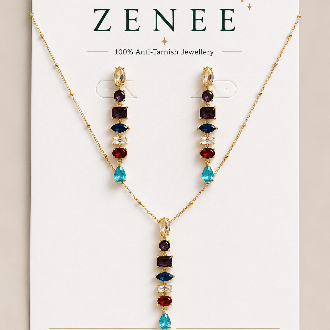 Aurora Prism Jewelry Set - Zenee - Jewelry Sets