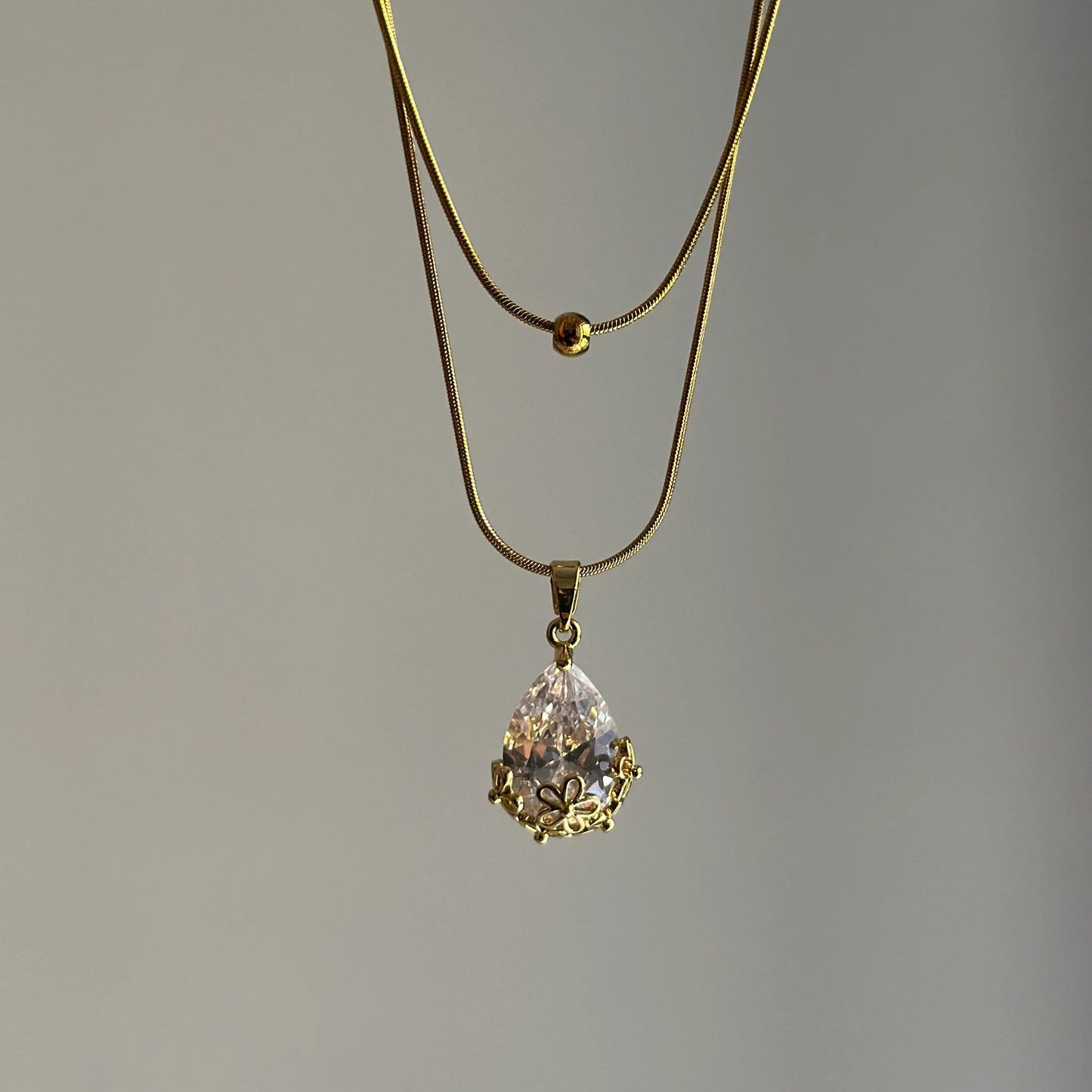 Bloom Drop Pendant Necklace - Zenee-Necklaces