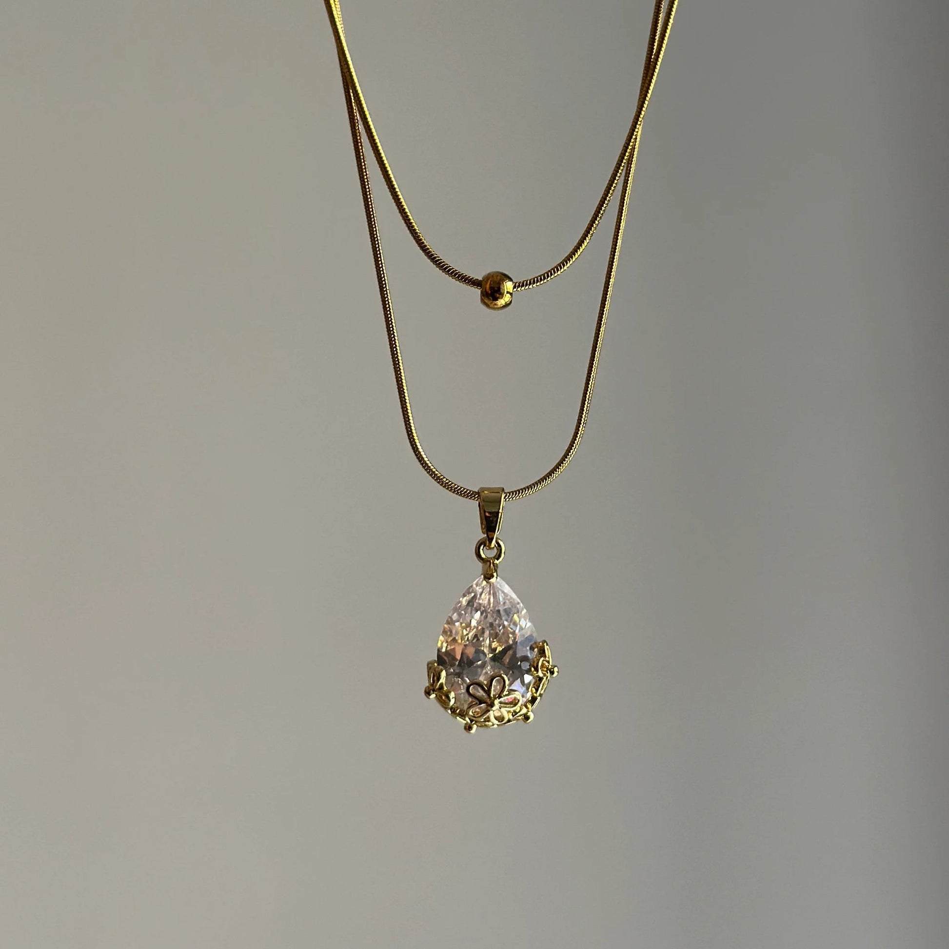 Bloom Drop Pendant Necklace - Zenee-Necklaces