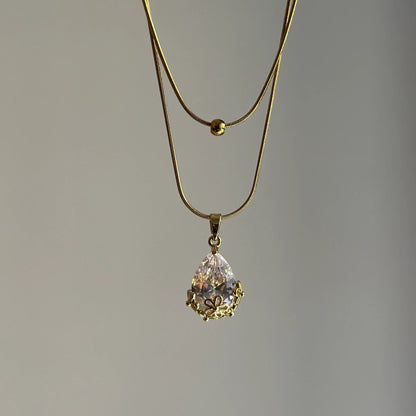 Bloom Drop Pendant Necklace - Zenee-Necklaces