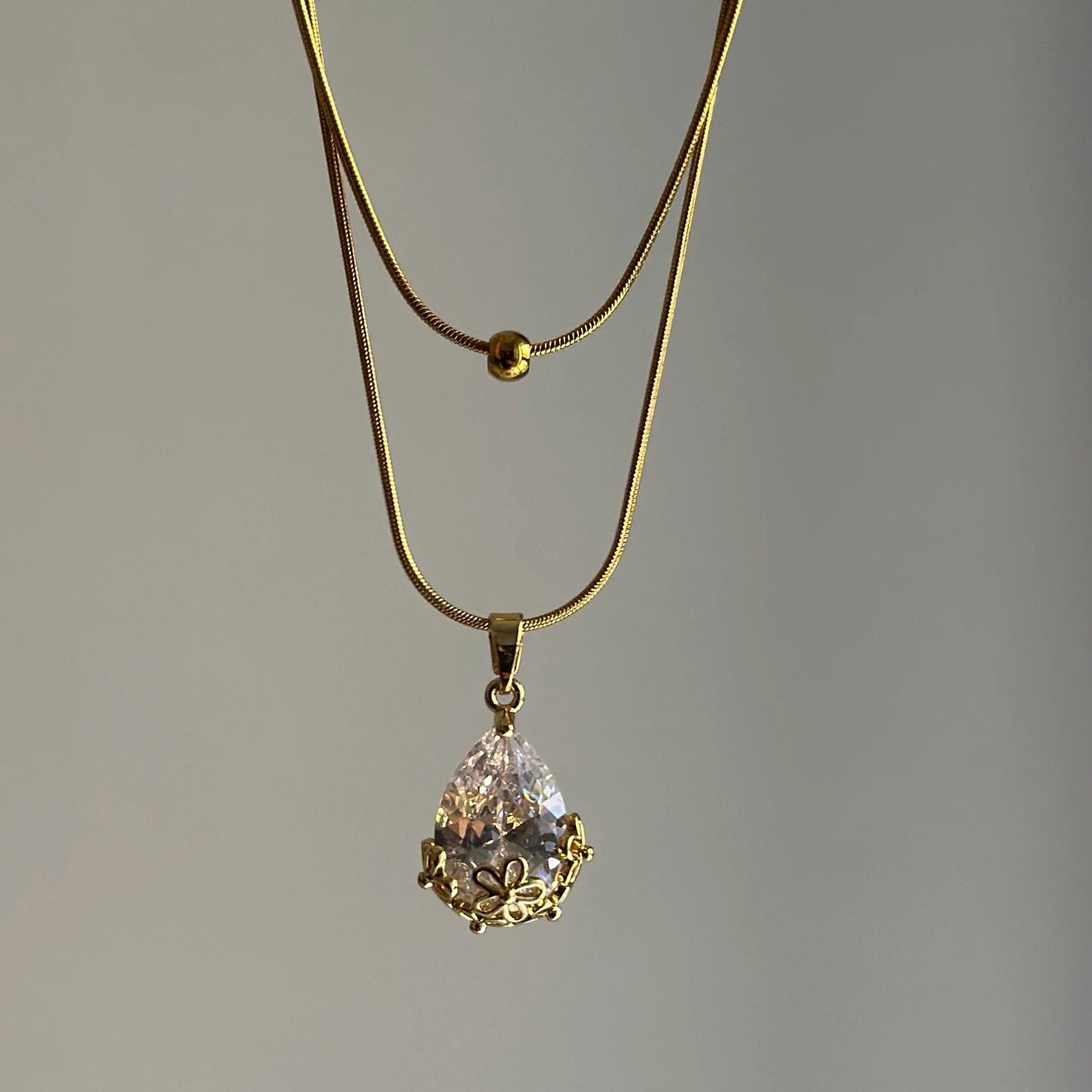Bloom Drop Pendant Necklace - Zenee-Necklaces