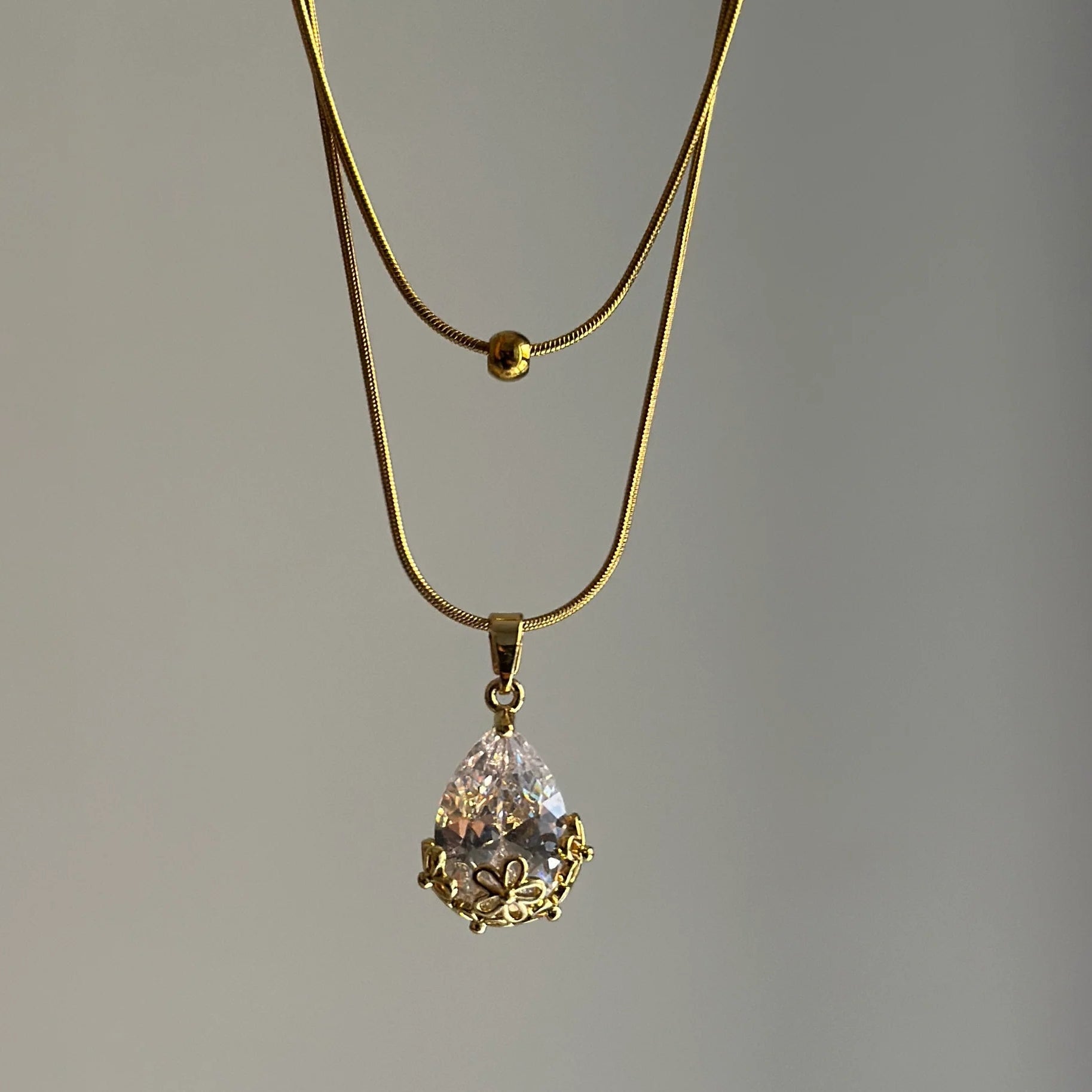 Bloom Drop Pendant Necklace - Zenee-Necklaces