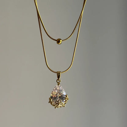 Bloom Drop Pendant Necklace - Zenee-Necklaces