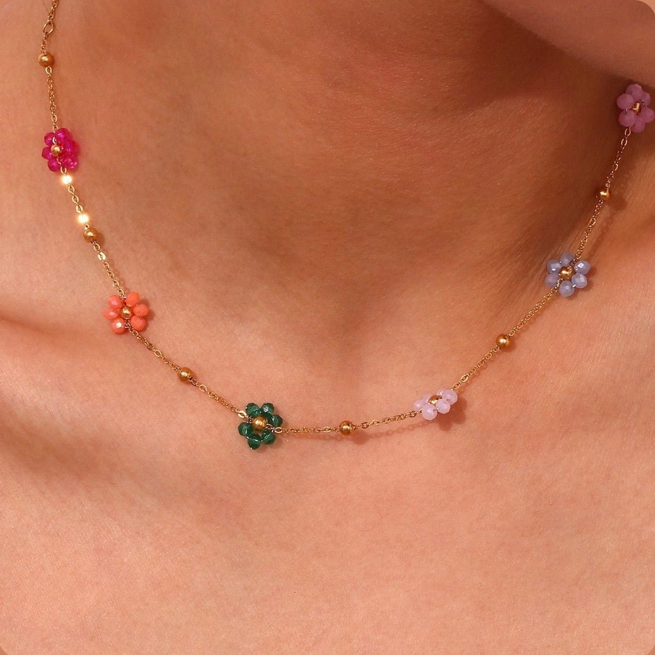 Blossom Charm Necklace - Zenee-Necklaces