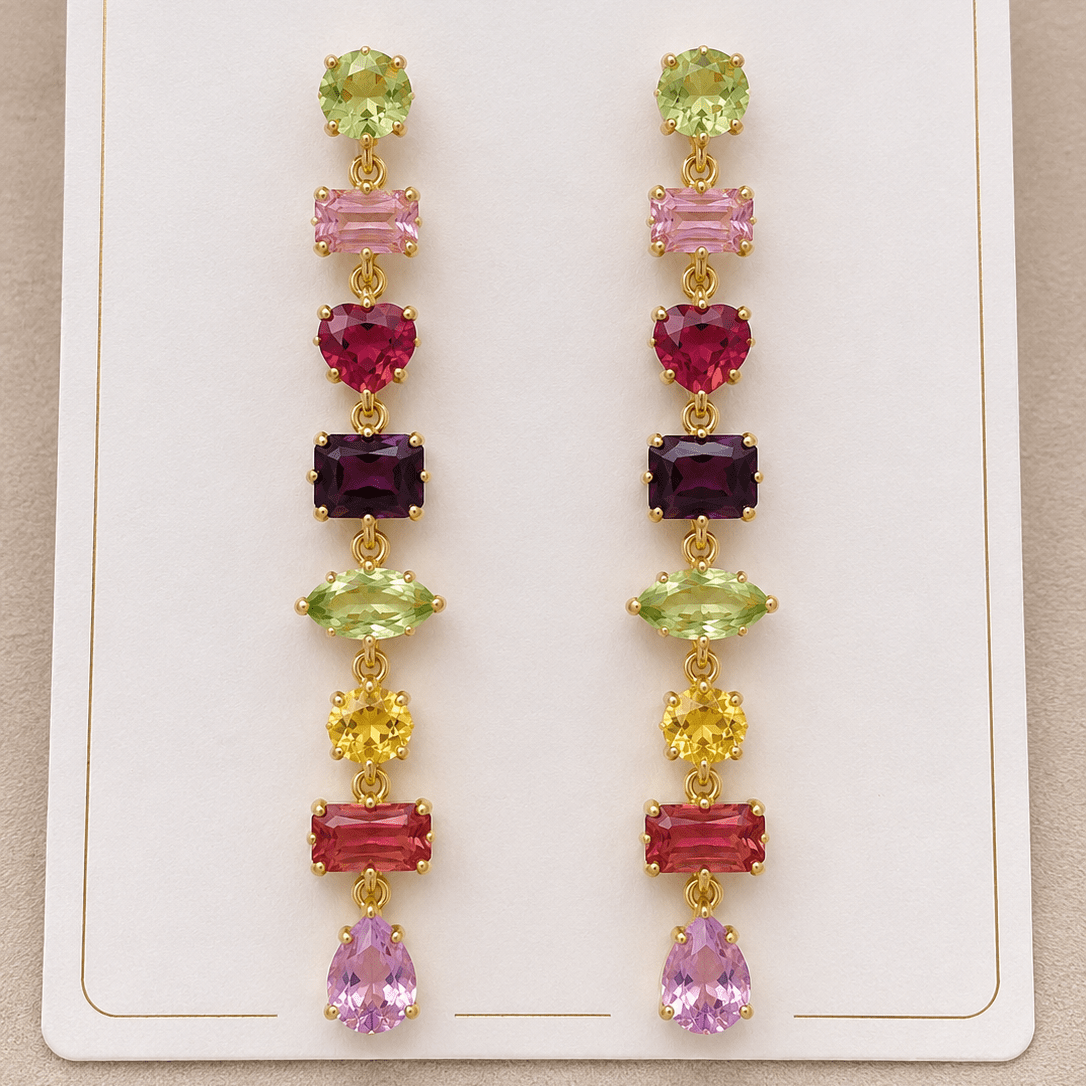 Candy Prism Drop Earrings - Zenee - Earrings